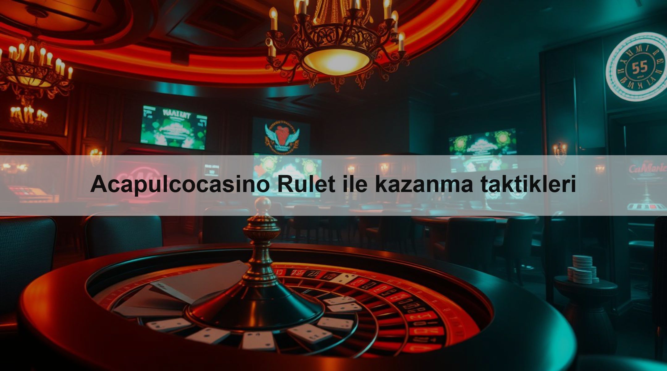 Acapulcocasino Rulet ile kazanma taktikleri